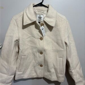 Abercrombie & Fitch Women's Beige Pea Coat
